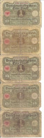 ALLEMAGNE 1 MARK 1920 VF P 58 ( 5 Billets ) - 1 Mark