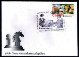 CUBA 1997 Chess,Schach,Échecs,Aniv Of Lasker's First Defeat Against Capablanca Cover(**) - Cartas & Documentos