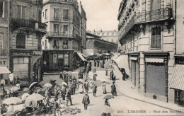 Limoges Rue Des Halles - Marché - Pharmacie - Marchés