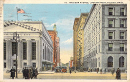 ETATS-UNIS - Ohio - Toledo - Madison Avenue - Looking West - Animée - Voiture - Carte Postale Ancienne - Autres & Non Classés