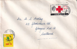 Thème Croix Rouge - Jamaïque - Enveloppe - Croix-Rouge