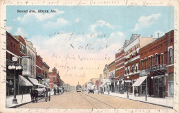 ETATS-UNIS - Alabama - Albany - Second Ave - Tramway - Animée - Carte Postale Ancienne - Other & Unclassified