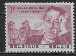 BELGIQUE  N° 1269  * *   Litterature Destrée - Ecrivains