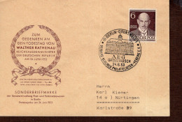 Berlin 093 W. Rathenaugestempelt / Used / Oblitéré (B1007) - 1948-1970