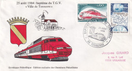 Thème Trains - France - Enveloppe - Trains