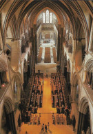 Cp Neuve, Salsbury Cathedral, La Nef, Le Choeur, Vue Plongeante Intérieure - Salisbury