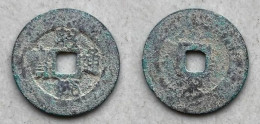 Ancient Annam Coin Chieu Thong Thong Bao (1787-1788) Rev Below Thai - Vietnam