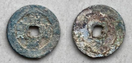 Ancient Annam Coin Chieu Thong Thong Bao (1787-1788) Rev Below Thai - Viêt-Nam