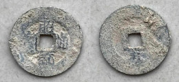 Ancient Annam Coin Chieu Thong Thong Bao (1787-1788) Rev Below Thai - Viêt-Nam