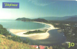 Brazil:Brasil:Used Phonecard, Telefonica, 30 Units, Una Beach, 1999 - Brasilien