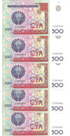 OUZBEKISTAN 500 SUM 1999 UNC P 81 ( 5 Billets ) - Uzbekistan