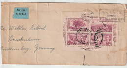 6327 Lettre Cover USA 1936 FARLEY S/S ON COVER TO Allemagne Brooklyn Wittemberg Par Avion By Air Mail Bloc Non Dentelé - Marcofilia