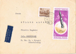 49387. Carta Aerea BUDAPEST (Hungria) 1966 To Hechingen. Stamp SPACE - Briefe U. Dokumente