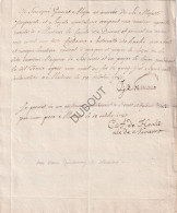 Mechelen - Manuscript - 1785 - Generaal Majoor De Navarro (V2348) - Manuskripte