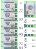 OUZBEKISTAN 200 SUM 1997 UNC P 80 ( 10 Billets ) - Uzbekistán