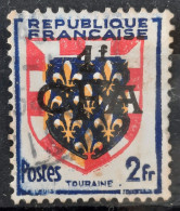 Réunion 1949/52 Département De La Réunion Surchargé CFA  N°288  Ob Re-entry Du Bleu TB - Usati