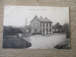 78 GARGENVILLE LA GARE ANIMEE MILITAIRES - Gargenville