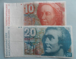 20 Francs Suisse  Horace-Benedict Saussure +10 Francs Léonard Euler - Switzerland
