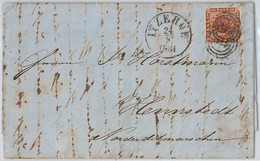 41988 - DENMARK  Danmark - POSTAL HISTORY: MI # 7 On COVER 1863  Itzehoe 119 - Lettres & Documents