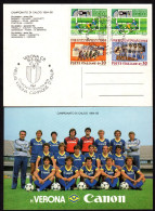 Hellas Verona Calcio 1984-85 19.05.1985 Campione D'Italia Cartolina Con Annullo Ufficiale - Clubs Mythiques