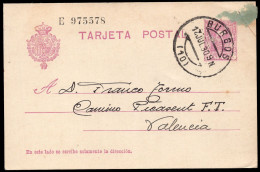Burgos - Edi O EP 57 - Entero Postal "Burgos 17/7/1930" - 1850-1931
