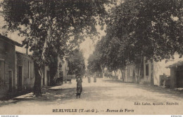 82 REALVILLE AVENUE DE PARIS CPA BON ETAT - Realville