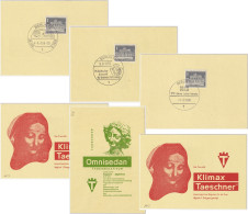 ALLEMAGNE / GERMANY / BERLIN - 1966 - Mi.140y Cancelled By Commemorative Hand Stamps On 3 Pharma Advert Cards - Brieven En Documenten