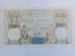 Billet Banque De France 1000 Francs Ceres Et Mercure 29/02/1940 - 1 000 F 1927-1940 ''Cérès Et Mercure''