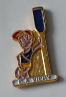 Pin' S  Enfant  Avec  Sa  Rame  Ville, Sport  AVIRON  C.A. VICHY  ( 03 ) - Remo