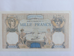 Billet Banque De France 1000 Francs Ceres Et Mercure 04/11/1937 - 1 000 F 1927-1940 ''Cérès E Mercure''