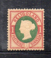 1545 490 - HELIGOLAND 1875 , Mk N. 10 Linguella * - Heligoland