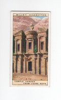 Chromo INDIA Temple Carved From Living Rock Didactique Au Dos 2 Scans 67 X 36 Mm TB WILLS'S Cigarettes - Wills