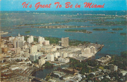 Postcard USA United States FL Miami Aerial View 1967 - Miami