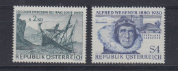 Austria Franz Josef Landes  & Alfred Wegener 2v ** Mnh (58592) - Arktis Expeditionen