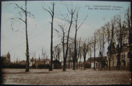 CPA 80 Vignacourt - La Rue Alf Thuillier Et Parc - Vue D'ensemble De La Place Du Bourg  A Voir ! - Vignacourt