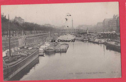 75 - PARIS-----Canal Saint Martin---Nombreuses Peniches - Péniches