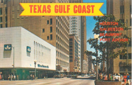 Postcard USA United States TX - Texas > Houston Main Street - Houston