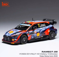 Hyundai I20 N Rally1 - O. Solberg/E. Edmondson - Rallye Monte Carlo 2022 #2 - Ixo - Ixo