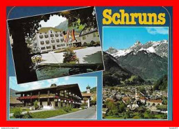 CPSM/gf  SCHRUNS (Autriche).  KIrchplatz Und Haus Des Gastes Montafon. ..*423 - Schruns