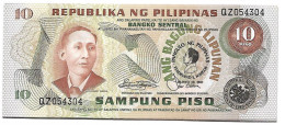 PHILIPPINES   10 Piso  ABL #167a  Surcharge De MARCOS Col Large NEUFS - Philippines
