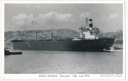 CPM - ESSO ANGLIA - Pétrolier - GB - 6/6/1973 - Tankers