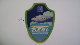 BRAZIL / BRASIL - LABEL OF THE REAL TRANSPORTES AEREOS AIRLINE COMPANY IN THE STATE - Publicités