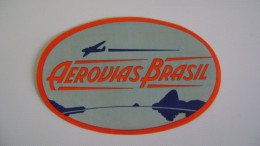 BRAZIL / BRASIL - LABEL OF THE AEROVIAS BRASIL AIRLINE COMPANY IN THE STATE - Pubblicità