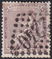 Spain 1873 Sc 196 Espana Ed 136 Used "2240" (Marseille) French GC Cancel - Used Stamps