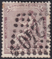 Spain 1873 Sc 196 Espana Ed 136 Used "2240" (Marseille) French GC Cancel - Gebruikt