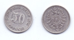 Germany 50 Pfennig 1875 J - 50 Pfennig