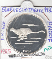 CR1426 MONEDA GUINEA ECUATORIAL 2000 EKUELE PLATA 1980 PROOF - Guinea Equatoriale