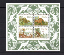 South Africa 1982 Sheet Prehistoric/dinosaurs Stamps (Michel Block 14) MLH - Nuovi