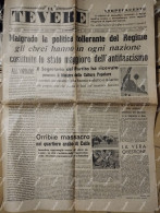 Italy Anti-Jewish Newspaper IL TEVERE 1938 Roma - Deportes