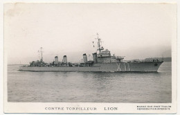 CPM - Contre Torpilleur LION - Guerre